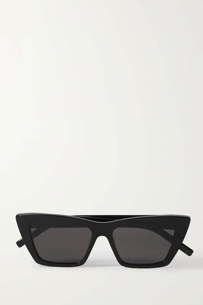 Mica Cat-Eye Acetate Sunglasses from Saint Laurent Eyewear