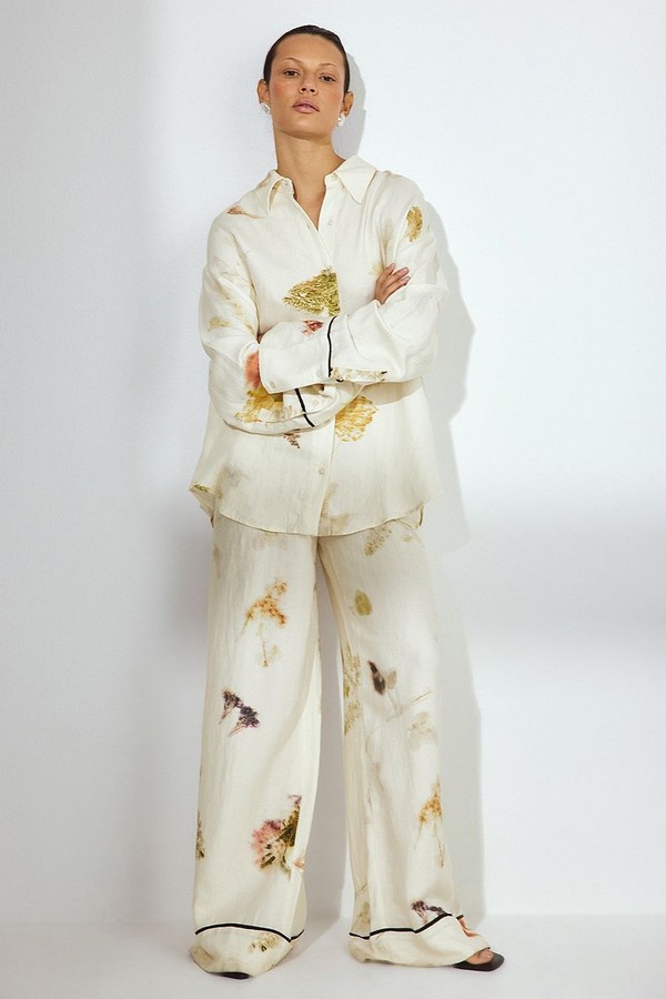 Viscose Wide Mid Waist Trousers from NA-KD