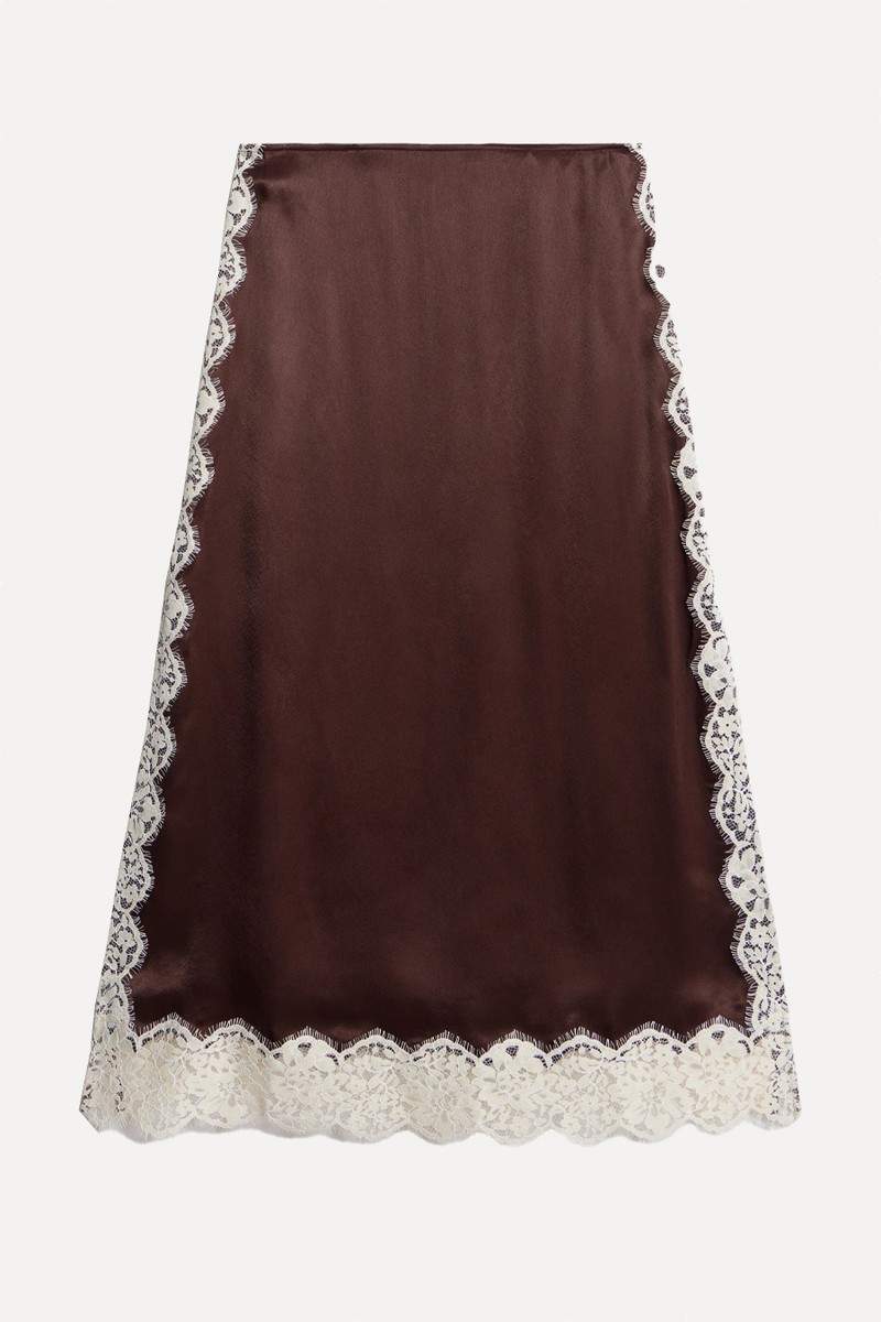Satin & Lace Skirt