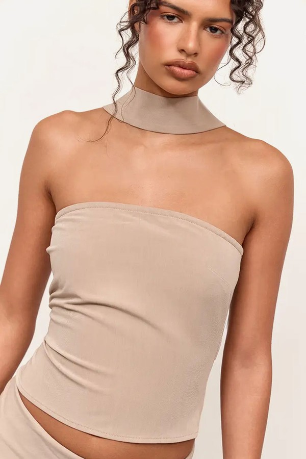 Woven Bandeau Top from Pretty Little Thing