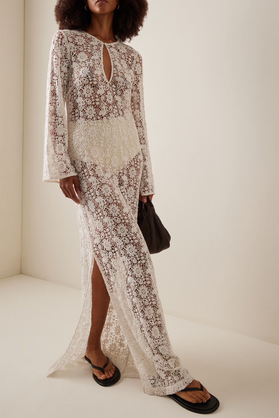 Della Crocheted Cotton Maxi Dress from Nili Lotan