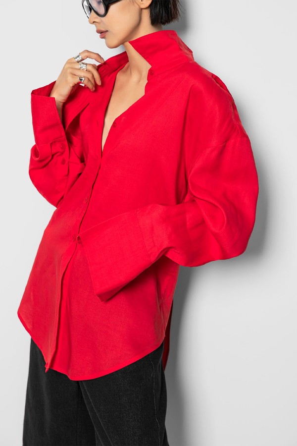 Veila Cut-Out Back Shirt from The Frankie Shop