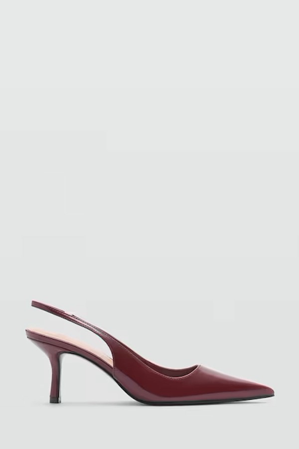 Pointed Shoes With Patent Leather Effect from Mango