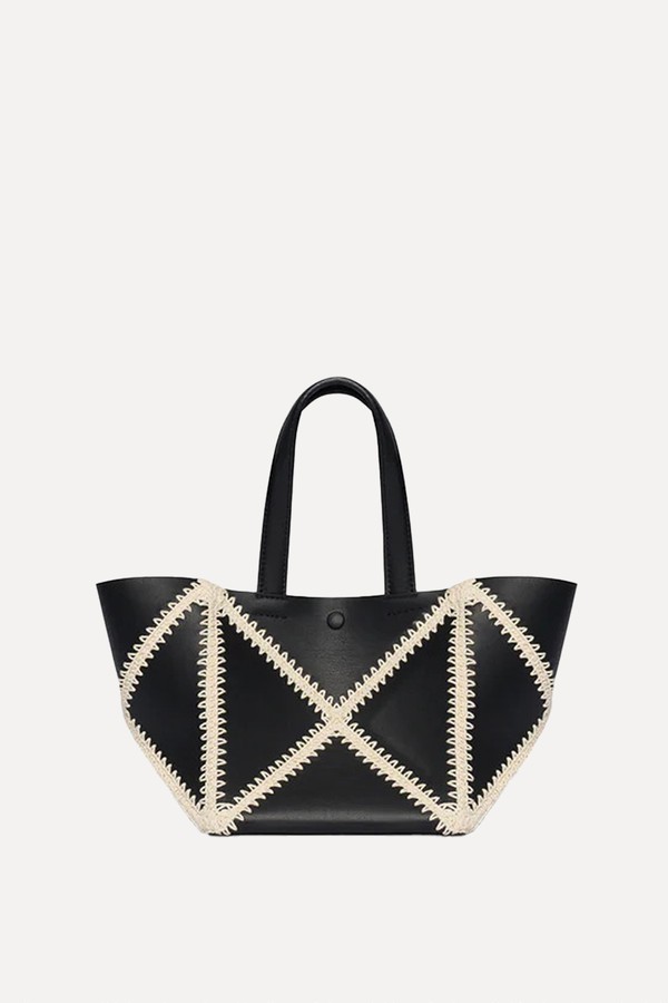 Alt-Nappa Crochet Tote from Nanushka