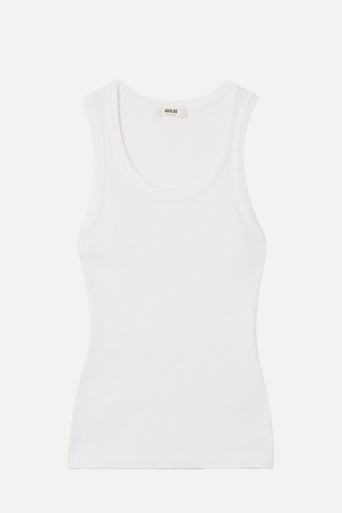 Poppy Ribbed Organic Cotton & Lyocell-Blend Jersey Tank from Agolde