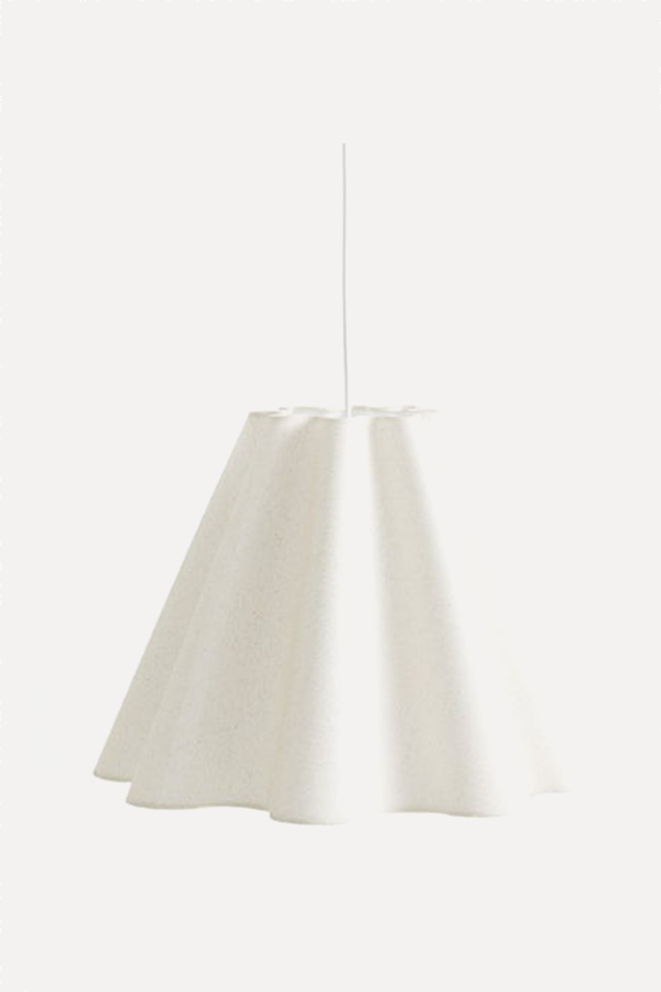 Linen-Blend Pendant Light