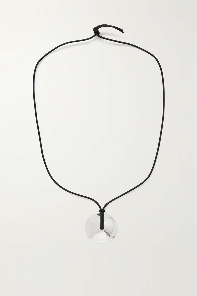 Cora Recycled Silver & Cord Necklace from AGMES