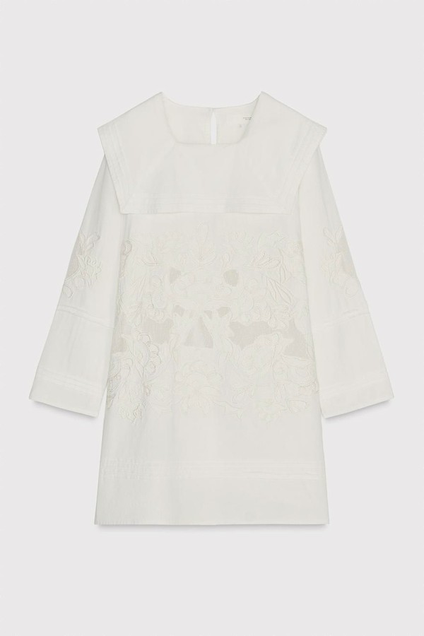 Embroidered Short Dress from Zara