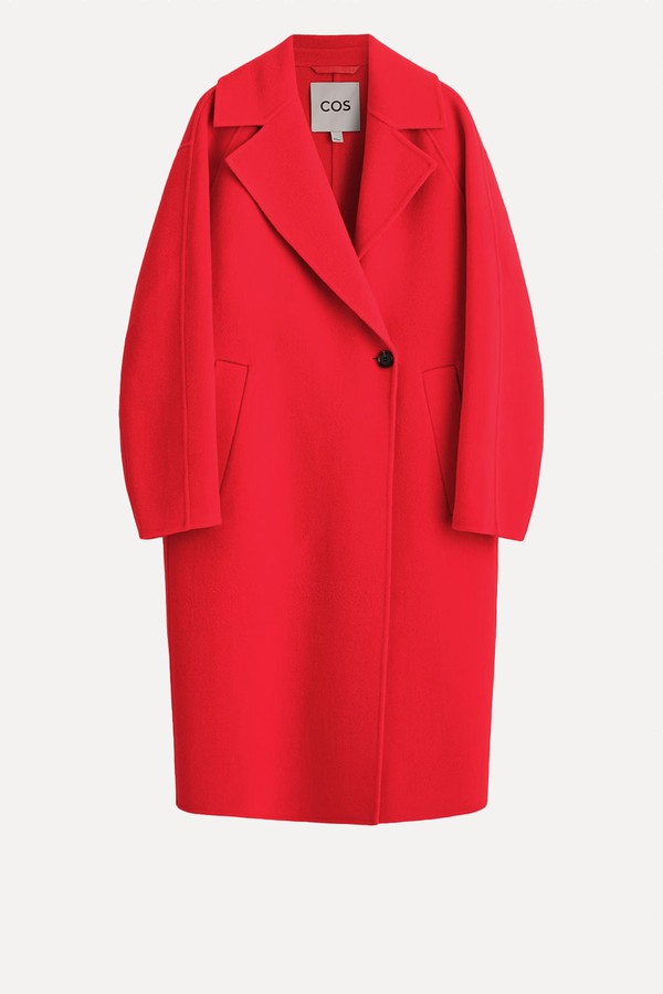 Oversized Double-Breasted Wool Coat from  COS