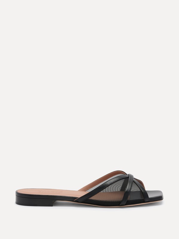 Mesh Perla Flat Mules