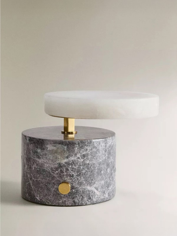 Alabaster & Marble Table Lamp