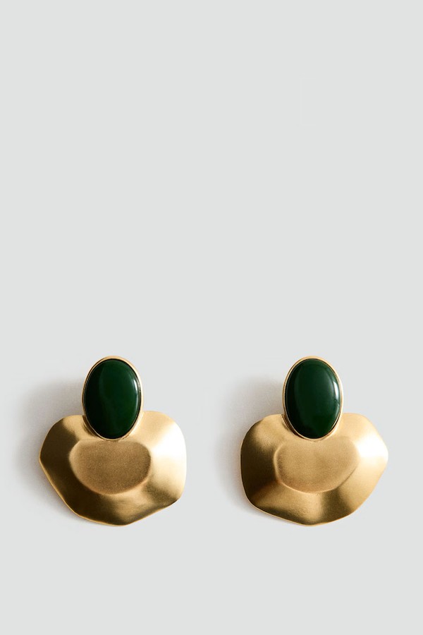 Resin Stud Earrings from Mango