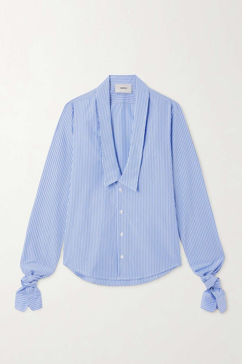 Striped Cotton-Poplin Shirt from Coperni