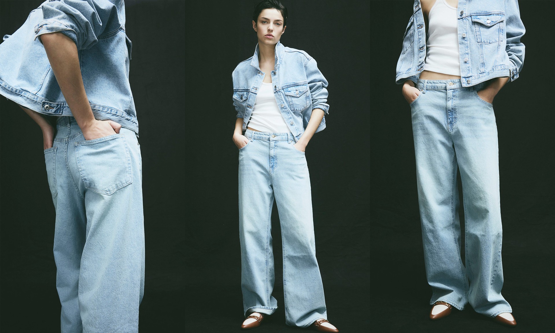 Wide High Jeans, AED 179