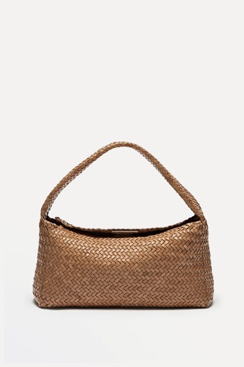 Woven Nappa Leather Bag from Massimo Dutti