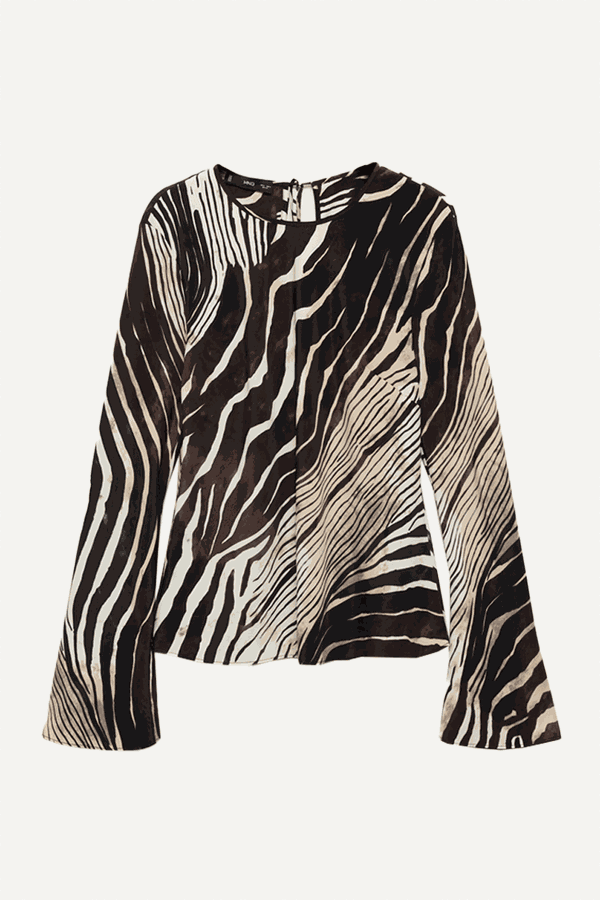 Zebra Print Blouse from Mango