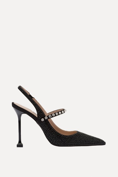 Satin Slingback Pumps from Miu Miu