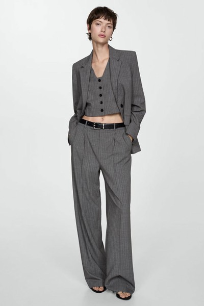 Pinstripe Suit Trousers from Mango