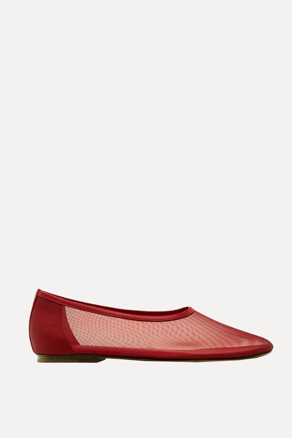 Mesh Ballet Flats from Massimo Dutti