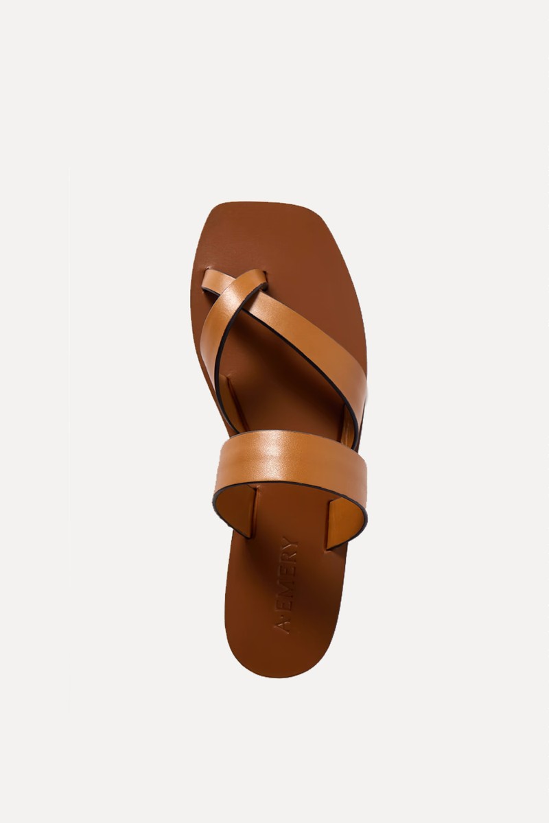 Carter Leather Slides from A. Emery