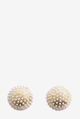 Sphere Earrings Pearl Detail from Mango