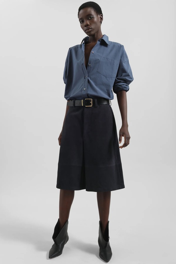 Dartsel Suede Bermuda Shorts from The Frankie Shop