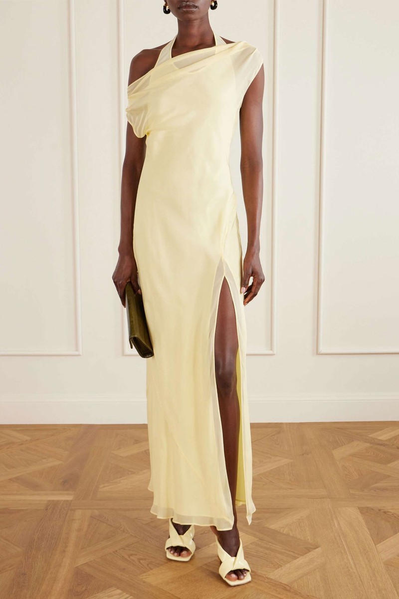 Strope Silk-Chiffon Gown from SIR