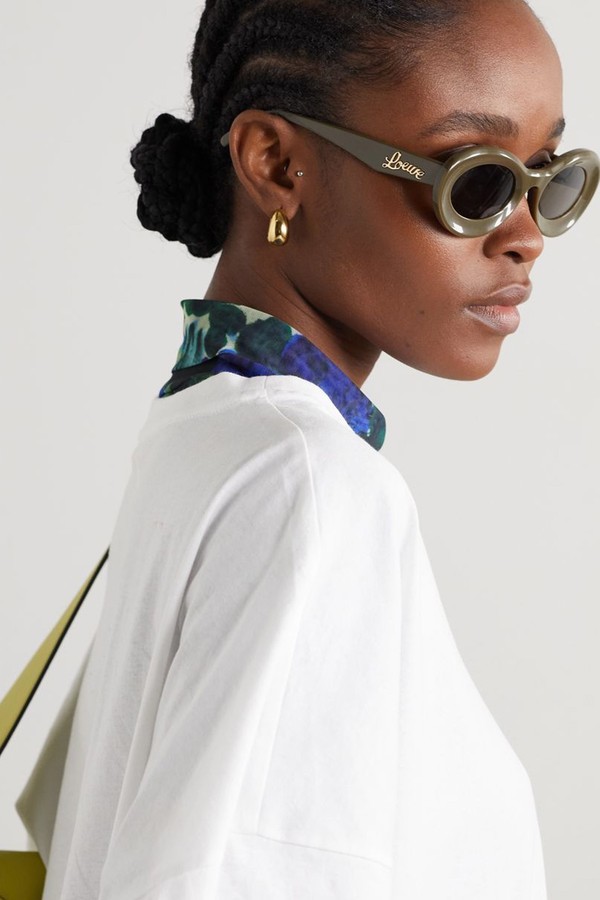 Loop Oversized Round-Frame Acetate Sunglasses from Loewe Eyewear