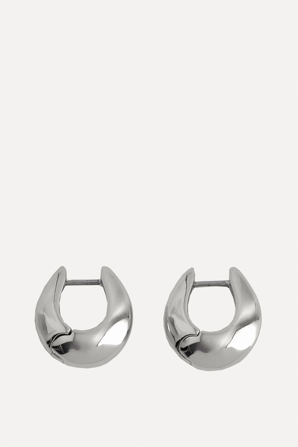 Domed Mini Hoop Earrings