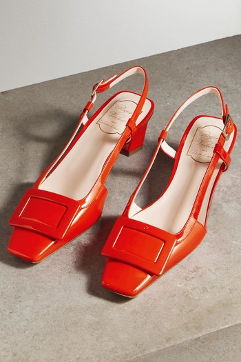 Belle Vivier Patent-Leather Slingback Pumps from Roger Vivier