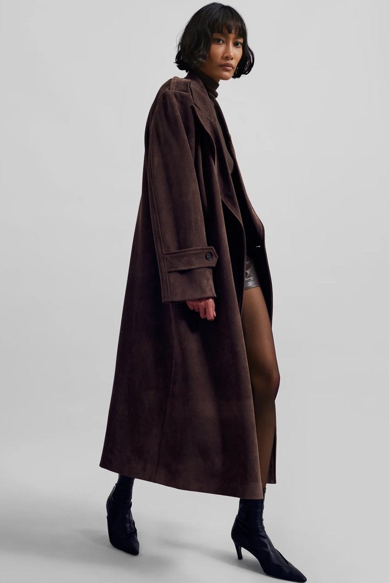 Pembroke Faux Suede Trench from The Frankie Shop