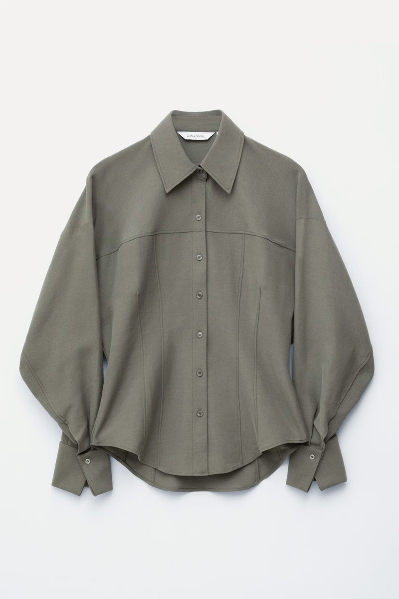 Balloon-Sleeved Tapered Shirt from & Other Stories