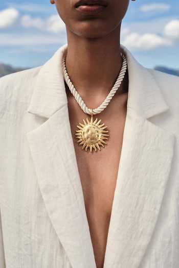 Cord Sun Necklace from Zara