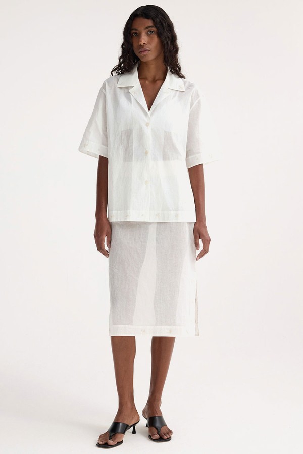 Embroidered Organza Skirt from Róhe