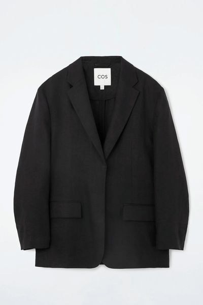 Single-Breasted Linen Blazer from COS