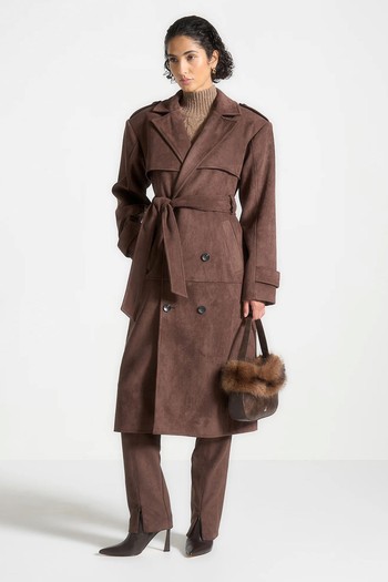 Suede Trench Coat  from Manière De Voir