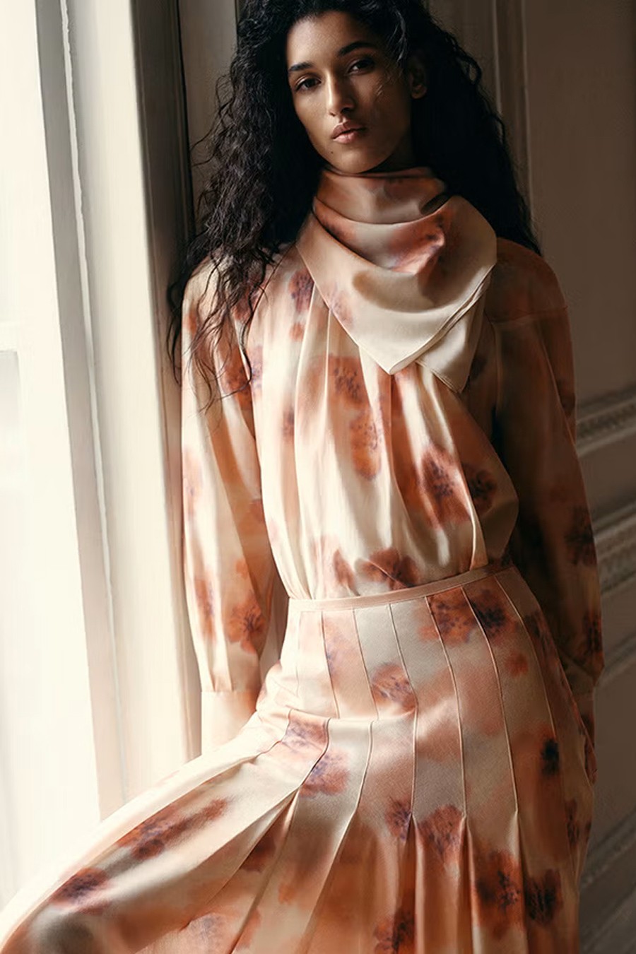 Printed Gathered Top from COS