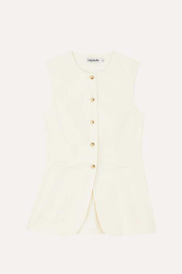 Linen Sleeveless Waistcoat from Capsule