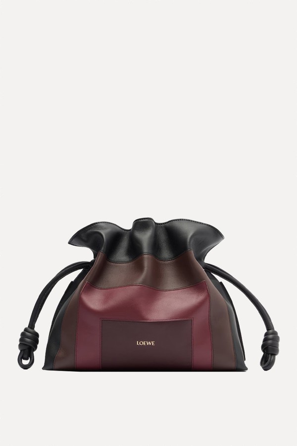 Flamenco Medium Leather Clutch from  Loewe