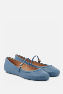 Carla Leather Mary Jane Flats from Gianvito Rossi