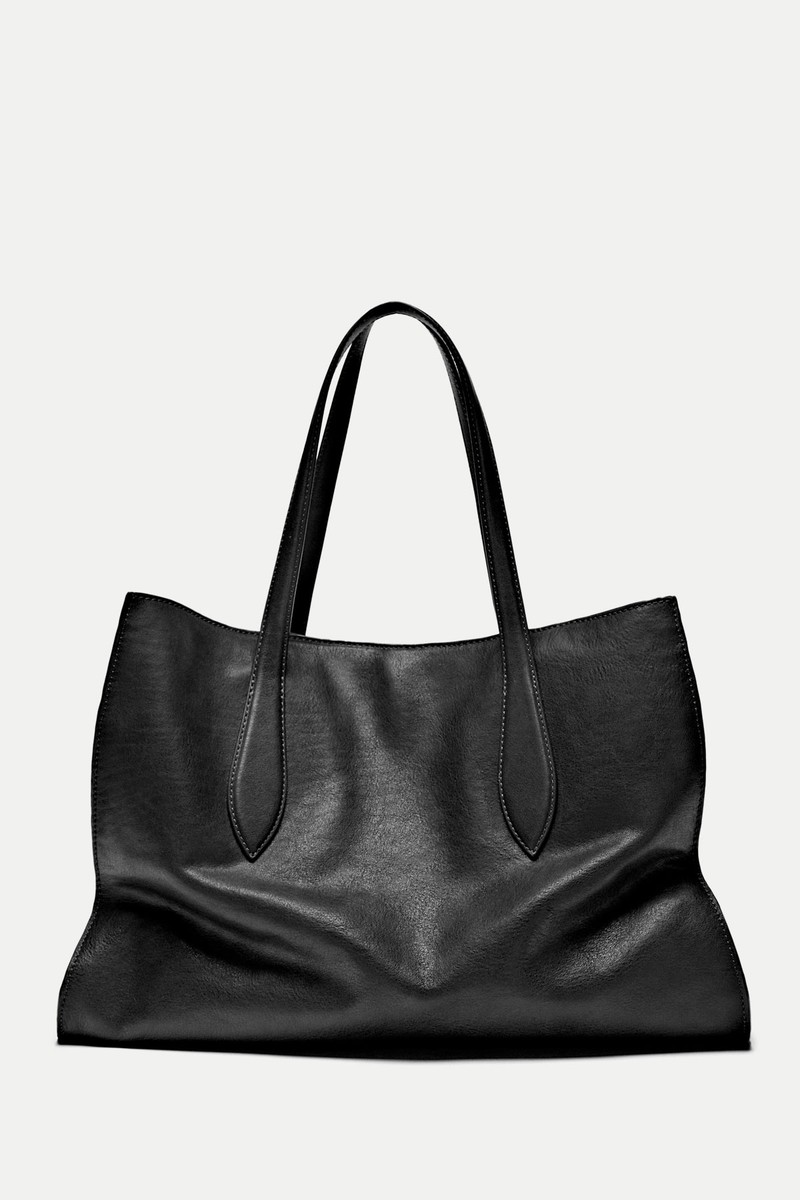 Nappa Leather Maxi Tote Bag