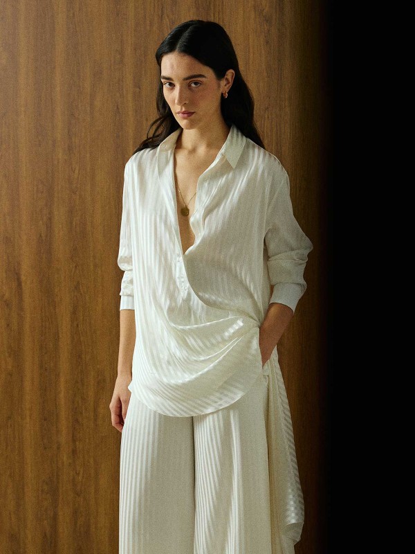 Scarf Drape Shirt