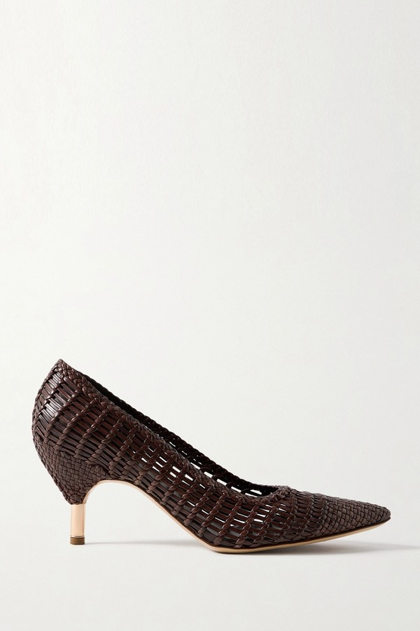 Andres Woven Leather Pumps from Gabriela Hearst