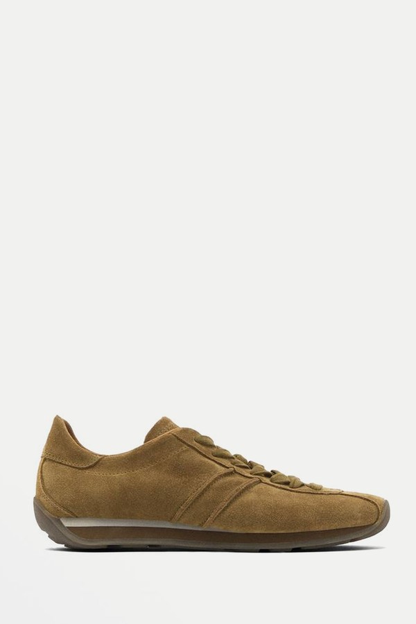 Split Suede Trainers