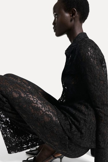 Wideleg Lace Trousers