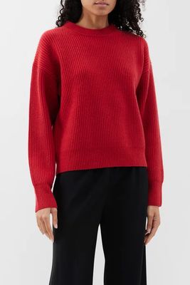 Cornwall Ribbed-Knit Cashmere Sweater from Arch4