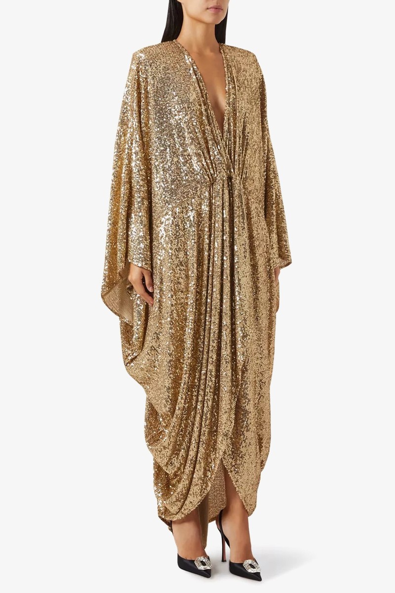 Azoto Sequin-Embellished Maxi Kaftan from Nervi