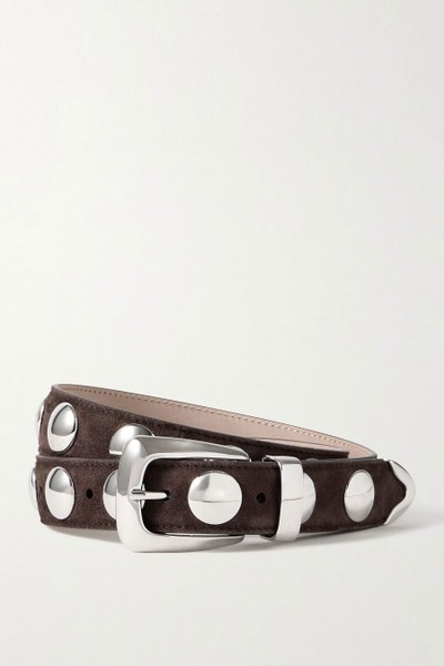 Benny Studded Suede Belt from Khaite