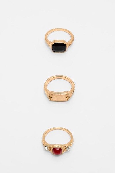 Set Of 3 Signet Rings from Stradivarius