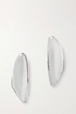 Bombe Silver-Tone Earrings from Alaïa